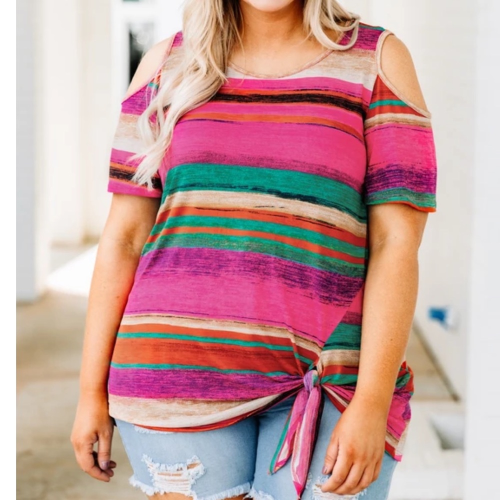 Chic Soul Watercolor My World Top